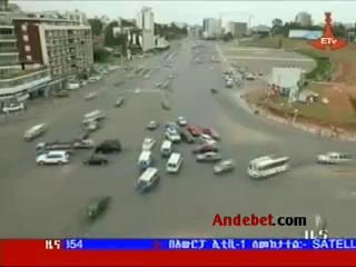 Crazy Traffic In Addis Ababa At Meskel Square